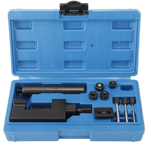 BOOMSTART Motorcycle Chain Breaker Riveter Tool Kit for 520/525 / 530/630 Chains - Heavy Duty Cam Drive Chain Splitter, Riveting & Cutter Tool Set - For Motorbike, ATV & Bike Maintenance