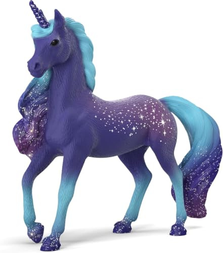 Schleich BAYALA | Galaxy Regenbogen Einhorn Hengst 70841 | 4 x 14 x 13 cm | detailgetreue, Fantastische Figur mit Sternmuster | Geschenk für Mädchen & Jungen | magische Sammelfiguren