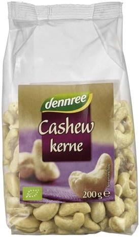 dennree Cashewkerne, ganz, 200g