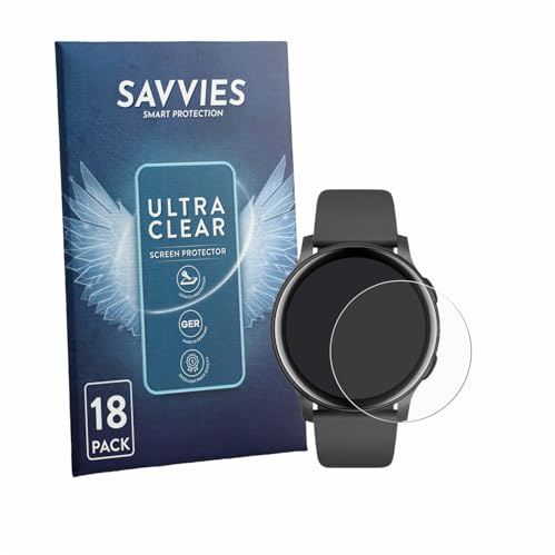 Savvies 18 Stück Schutzfolie für AcclaFit D2 1.38 Displayschutz-Folie Ultra-Transparent