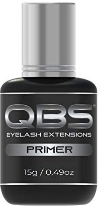 QBS Eyelash Extension Lash Primer – Longer Extension Coating - 15ml | Pre-Treatment for Lash Retention, Removes Oils & Dust, Enhances Bond, Lash Prep Solution, Super Bonder Type