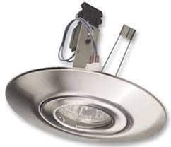 GU10/LV Ceiling Converter, Satin Nickel Brushed Chrome CR80SN by ETERNA. Downlight CONVERTOR. Pack of 4