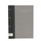 ROTH Zeugnismappe Bicolor mit Buchschrauben - Dark Grey-Grey - mit 12 A4 Klarsichthüllen, erweiterbar