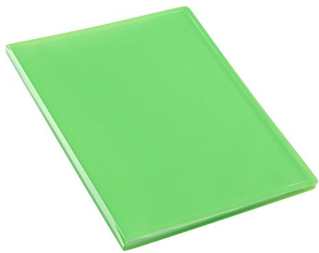 Viquel - Protège documents 100 Vues (50 pochettes) grande capacité - Reliure Format A4 - fabriqué en France - Pochettes lisses qualité supérieure - Vert translucide
