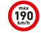 Geschwindigkeitsaufkleber Winterreifen 190 km/h Aufkleber Sticker (50 Stück, transparent)