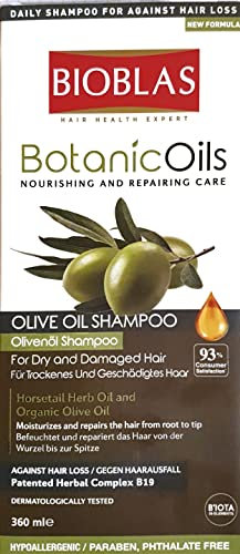 Botanic Oils - Olivenöl Shampoo 360ml Bioblas - Für Trockenes und Geschädigtes Haar