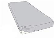 Kayori Shizu Perkalspannbettlaken 40cm Steg Größe 140x200cm Farbe Silbergrau Uni Einfarbig Topper Boxspringbett Baumwolllaken Betttuch Percale-Baumwolle Spannbetttuch