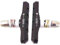 KHE Acme BMX MTB Bremsschuhe mit Gewinde U-Bremse V-Bremse Einstellbar schwarz