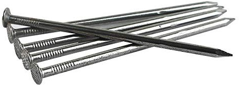 Clavos de hierro, uñas de hierro fino, paneles de madera maciza larga, clavos redondos para el hogar, clavos de 3.5 pulgadas (1 kg)