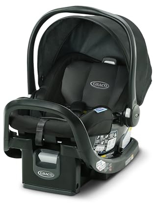 Graco® SnugRide SnugFit Infant Car Seat, Baby Car Seat with Anti Rebound Bar for Extra Safety, No-Rethread Harness, LATCH Equipped Carseat, Baby Essentials, Gift for New Parents, Gotham
