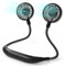 Amacool Neck Fan 2600mah Battery Operated Neckband Fan 3-Speed Hand-Free Wearable Personal USB Fan for Hot Flashes Home Office Travel Outdoor Sports (Black)