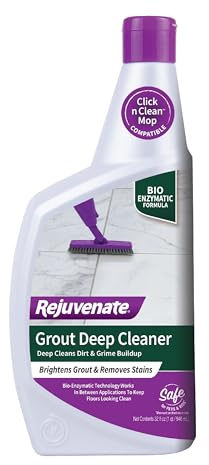 Rejuvenate Grout Deep Cleaner Cleaning Formula Instantly Removes Years of Dirt Build-Up to Restore Grout to the Original Color (32 fl oz x 2 Pack)
