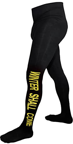 Weri Spezials Herrenstrumpfhose Baumwolle mit Eingrif in mehreren tollen Farben und Farbvariationen. (58-60, Schwarz-Gelb Winter)