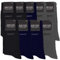 RØDER Premium Business Socken Herren 9er Pack Elastische, bequeme schwarze Herrensocken mit Komfortbund(43-46, Grau)