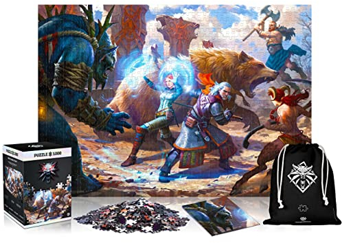 Good Loot The Witcher (Wiedźmin): Geralt & Triss in Battle Puzzles 1000, Farbe (CENEGA 1070568)