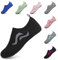 SAGUARO Herren Badeschuhe Damen Strandschuhe rutschfest Schwimmschuhe Männer Atmungsaktiv Neoprenschuhe Frauen Aqua Wassersport Sommer Tiefschwarz 40/41 EU