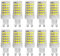 Jiotouhu LED-Leuchtmittel G9, 10 W G9 LED Lampen (entspricht 100 W Halogenlampen), Leuchtmittel kaltweiß 6000 K, ohne Flackern, 360 Grad Winkel, AC 220 – 240 V, 10 Stück