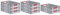 PROREGAL SuperSparSet 8x Eurobox NextGen Color | HxBxT 12x40x60cm | 23 Liter | Griffe rot offen | Glatter Boden | Eurobehälter, Transportbox, Transportbehälter, Stapelbehälter