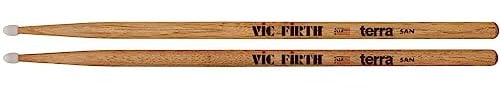 Vic Firth - Baquetas American Classic® Serie Terra 5ATN - American Hickory -Punta de nailon - Paquete de 4 pares