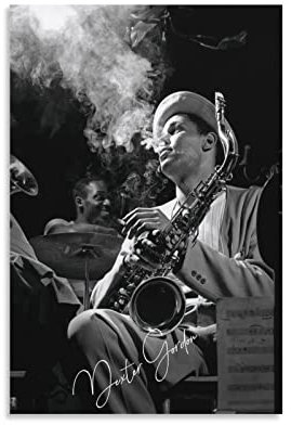 RIDAEX Foto Auf Leinwand 30 * 50cm Senza Cornice Dexter Gordon Poster e Wall Art Modern Family camera da letto Decor