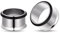 Longbeauty 1 Paar G23 Titan Ohr Dehnung Set Piercing Ohr Tunnels Knochenstab Dehnungsset Dehnstab Expander Silber Punkstil, 22MM