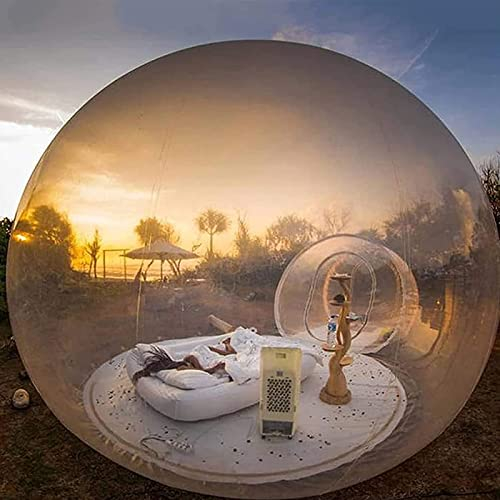 Tienda de campaña Inflable Transparente con Forma de iglú para Fiestas Infantiles, Tienda de campaña Inflable de Burbujas Transparentes con Globos, espectáculo al Aire Libre, 4M