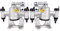 HouYeen Rear Left and Right Brake Calipers for Movano B NV400 Master mk3 2.3 dCi 2.3 CDTI