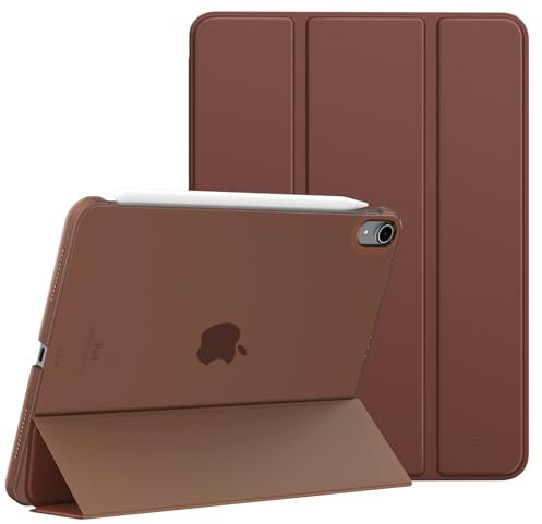 MoKo für iPad Air 11 Zoll Hülle (M3 2025 / M2 2024), iPad Air 5/4 Generation Hülle 2022/2020 10,9, Smart Schlanke Transluzente Harte PC Rückseite Schutzhülle,Unterstützt Touch ID, Braun