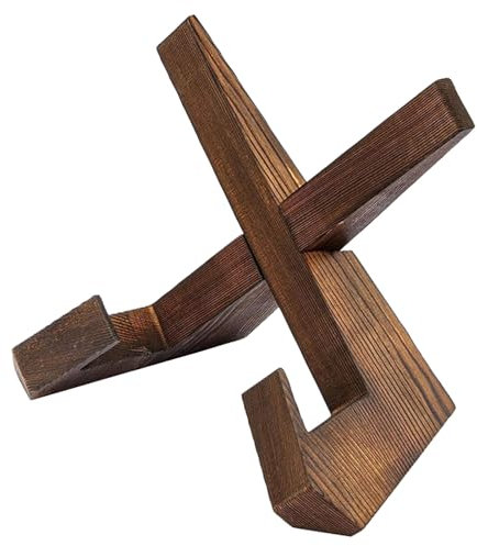 Haushaltsregal, Leseständer, Massivholz, Schallplattenaufbewahrung, Präsentationsständer, Holzhalterung für Zuhause, Küche, Rezeptbuch, Buchhalter