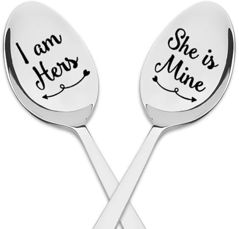 Couple Gifts Spoon for Him Boyfriend Anniversary Present for Husband Gifts from Wife Birthday Gifts for Her Girlfriend GF Gifts for Women Engagement Gifts for Couples Wedding Gifts for Bride and Groom
