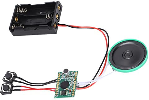 Vier Minuten Aufnehmbares Soundmodul mit Tastensteuerung für DIY-Spieluhr, Grußkarten, Geschenke