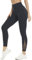 Persit Sport Leggings Damen, Sporthose Yogahose Laufhose Yoga Leggins Tights Sportleggins für Damen Onyxschwarz-Size 44/46 (Herstellergröße: XL)