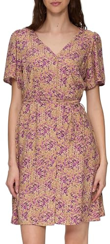 QS Luftiges Viskosekleid mit All-Over-Print