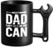 LOZACHE Coffee Mug with Spanner Wrench Handle, If Dad Can't Fix Ceramic Milk Cup, Funny Gifts from Daughter and Son on Father's Birthday, Christmas, Father's Day
