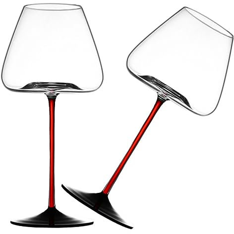 Hohopeti Flötenglas Kelch Schwarzer Weinbecher Im Vampir-stil Dekorative Becher Für Partys Wiederverwendbar Und Elegant 600 Ml