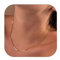 BodyBonita Collana a Catena in Oro - Collana Girocollo con Chiusura in Argento Sterling 925, placcata in Oro 14K, Sottile e Semplice, con Catena a Scatola, Gioielli in Oro per Donna, 18 Pollici