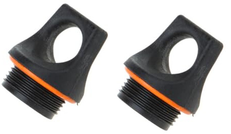 Ailgely Lot de 2 Bouchons de Bouteille de Carburant Légers et Durables, Fermeture Filetée pour éviter les Fuites, Fixation Facile au Sac à Dos, pour Bouteilles de Carburant Liquide