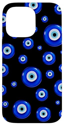 iPhone 14 Pro Max Evil Eye Watercolor Pattern Case