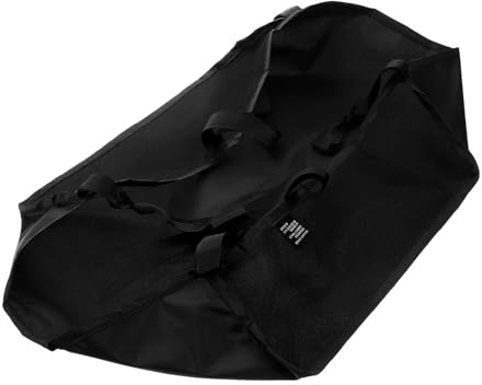 Kinderwagen Korb Unten Netz Aufbewahrung Tasche 59x35x13cm Schwarz | Polyester Netzdesign, Atmungsaktiv und Lichtdurchlässig, für Einkauf, Leicht zu Sehen, Robust