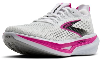 Brooks Women’s Hyperion 3 Neutral Running Shoe, White/Luminary/Cyber Pink, 9 UK