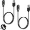 2 Stück Universal Smartwatch Ladekabel Magnetisch, 2 Pin 4mm Smart Watch Ladekabel, Ladegerät kompatibel mit Fitness Tracker Haylou IMILAB YAMAY AGPTEK, Schnellladung, vergoldete Kontakte