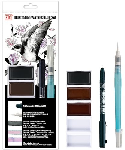 Kuretake INKTOBER special set (7 pcs set)