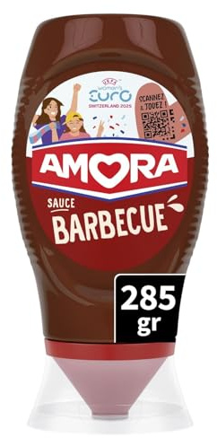 Sauce Barbecue AMORA - Le flacon de 285g Lot De 4 - Par Lot