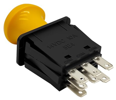 725-3233A Interrupteur de prise de force d'embrayage de tondeuse 7 bornes 10 A, interrupteur d'embrayage à lame améliorée pour Cub Cadet MTD RTZ XT2 ZT1 ZTR Zero 1515 1517 1525 1527, remplace 725-3233
