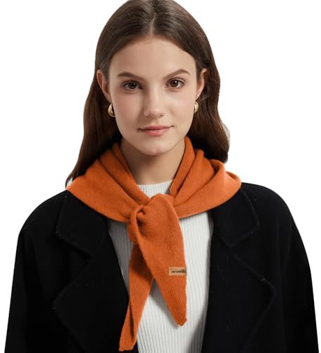 ACUSHLA 100% Merinowolle Dreieckstuch Damen, Strick Schal Herbst Winter | Weiche Merinowolle mit angenehmer Wärme, leichtem Tragegefühl und guter Atmungsaktivität für kalte Herbst- und Wintertage