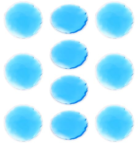 Runde Augenkühlpads aus Pvc und Gel, 10 Stück, für Kälteanwendung