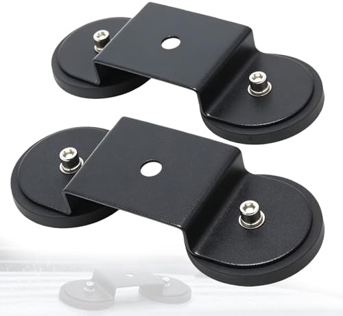 2PCS Support Universel à Barre LED Magnétique,195x88x30mm Magnétique Base Ventouse Support, Fort Magnétique Base Ventouse Support, Supports Montage Barre Lumineuse LED Base Magnétique pour Toit Capot