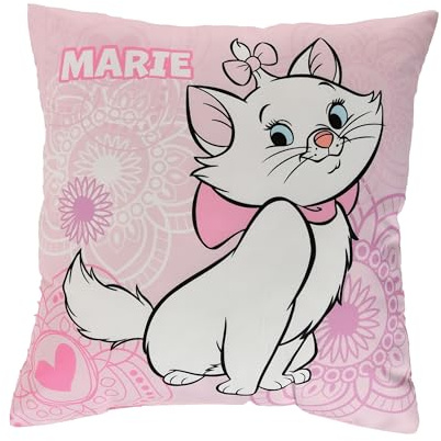 Elbenwald Disney - Wendekissen 38 x 38 cm mit Alice Grinsekatze & Aristocats Marie Geschenkidee für Disney Fans (Aristocats - Marie)