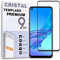REY Protector de Pantalla Curvo para OPPO A53 - OPPO A53S, Negro, Cristal Vidrio Templado Premium, 3D / 4D / 5D, Anti Roturas