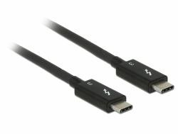 DeLOCK Thunderbolt 3 (20 Gb/s) USB-C Kabel Stecker an Stecker, passiv 3A, schwarz, 2,0m, [84847]